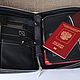 Черная кожаная сумка планшет в подарок мужу через плечо барсетка Пилот. Сумка через плечо. Personalized gifts Bags & backpacks (bobrovajahatka). Ярмарка Мастеров.  Фото №7