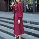 Заказать Платье вышитое “Славянские узоры” из льна,вишневого цвета. Etno Moda. Ярмарка Мастеров. . Платья Фото №3
