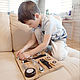 Bizibord for a boy made of natural oak Busy LOFT. Busyboards. coolwoodecor. Online shopping on My Livemaster.  Фото №2