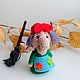 Order Finger toy Baba Yaga Knitted Baba Yaga Fairy-tale characters. sunnytoys-gifts. Livemaster. . Puppet show Фото №3
