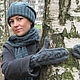 Knit kit 'Beautiful gray'. Headwear Sets. Oksana Vladarskaya. Online shopping on My Livemaster.  Фото №2