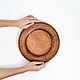 Flat plate made of Cedar from the 'Aristocrat' series 275 mm. T143. Dinnerware Sets. ART OF SIBERIA. My Livemaster. Фото №4