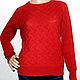  Knitted Red jumper, Jumpers, Moscow,  Фото №1
