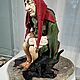  СТАРЫЙ ШУТ. Интерьерная кукла. Elena Babkina artdolls  (derevnydolls). Ярмарка Мастеров.  Фото №6