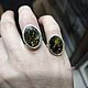 Green Amber Rings, Amber ring, Green Amber ring. Rings. katya-47. Online shopping on My Livemaster.  Фото №2