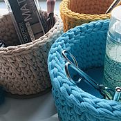 Для дома и интерьера handmade. Livemaster - original item Basket-organizer for storing small items. Handmade.