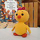 Toy chicken Tutta Karlsson yellow chicken. Stuffed Toys. Вязаные игрушки - Ольга (knitlandiya). Online shopping on My Livemaster.  Фото №2