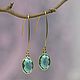 Order Turquoise Mood drop earrings-pendants Aries Cancer Virgo. Mala by Jemma. Livemaster. . Earrings Фото №3