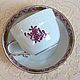 Coffee couple Purple flower Herend Hungary 1960-86gg. Vintage interior. Lesica. My Livemaster. Фото №5