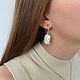 Серьги из серебра 925 пробы с натуральным Жемчугом. Серьги классические. Берилика. Интернет-магазин Ярмарка Мастеров.  Фото №2