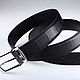 Ремень из кожи крокодила, ширина 3,9 см IMA3114B. Ремни. CrocShop товары из экзотической кожи. Ярмарка Мастеров.  Фото №5