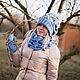 A set of winter Merino 'Gentle cloud'. Headwear Sets. Olga Lado. Online shopping on My Livemaster.  Фото №2