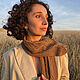 Order Chic scarf for women knitted from camel down. Dobryy_vyaz. Livemaster. . Scarves Фото №3