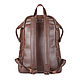 Leather backpack 'Argentum' (dark brown). Backpacks. Russian leather Guild. My Livemaster. Фото №4