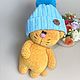 Вязаная игрушка из плюшевой пряжи вязаный котик кот амигуруми. Амигуруми куклы и игрушки. Рыжий кот (магазин вязаных идей). Интернет-магазин Ярмарка Мастеров.  Фото №2