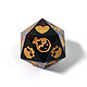 Большой дайс спасброска d20 для DnD. Фишки и кости. Geek Shelf. Интернет-магазин Ярмарка Мастеров.  Фото №2