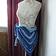 Bactus knitted blue female Gzhel. Pareos. BarminaStudio (Marina)/Crochet (barmar). My Livemaster. Фото №4