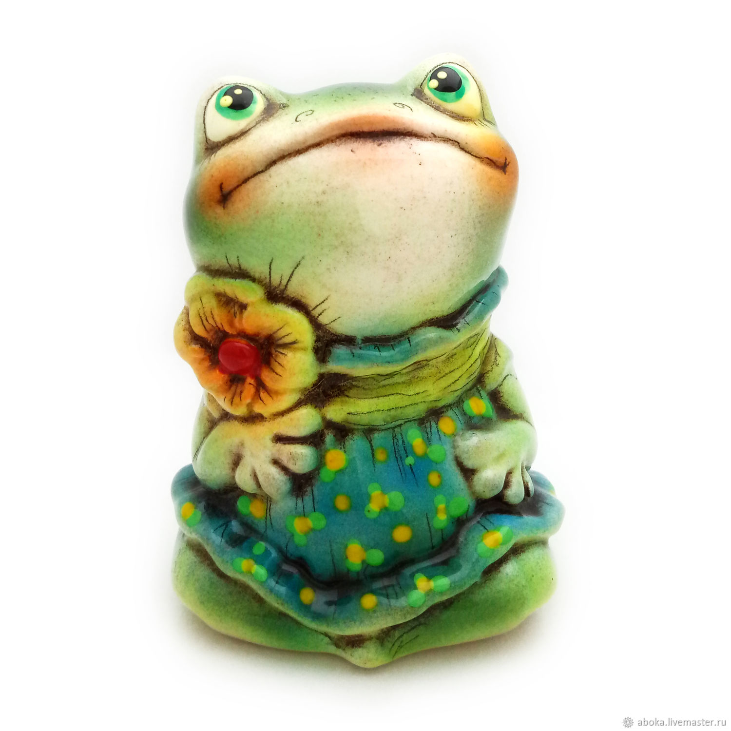Ceramic figurine ' Frog in a dress', Figurines, Balashikha,  Фото №1