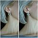 Серьги с опалом и древней монетой. Серьги классические. ЖуЖа_jewelry. Интернет-магазин Ярмарка Мастеров.  Фото №2