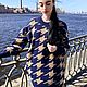 Заказать Свитер-платье "гусиные лапки". VSknitting. Ярмарка Мастеров. . Свитеры Фото №3
