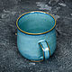 Заказать Кружка керамическая "Утро Туманное". Авторская керамика (cups and mugs). Ярмарка Мастеров. . Кружки и чашки Фото №3