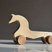 Куклы и игрушки handmade. Livemaster - original item Wooden Horse -wheelchair in Russian style. Handmade.