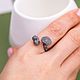 Заказать Кольцо Мухоморы, серебро 925 с чернением. Organic Jewelry. Серебро и золото. Ярмарка Мастеров. . Кольца Фото №3
