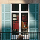 Paris Photo pictures window for interior living room or bedroom 