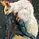 Winter squirrel painting with pastels on sandpaper. Pictures. paintmart (oikos). My Livemaster. Фото №4