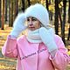Fashionable winter down-filled hoodie'chunky Marshmallow '. Headwear Sets. Down shop (TeploPuha34). My Livemaster. Фото №5