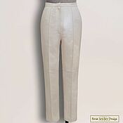 Одежда handmade. Livemaster - original item Brianna trousers made of genuine leather/suede (any color). Handmade.