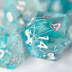 Набор дайсов для DnD Ледяные цветы. Фишки и кости. Geek Shelf. Ярмарка Мастеров.  Фото №5