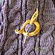 Order Wooden brooch shawl-pin. Woollywood_woodcarving. Livemaster. . Fibula brooch Фото №3