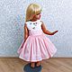 Платье " Felice" в нежном  персике. Платье. Little___dress. Интернет-магазин Ярмарка Мастеров.  Фото №2