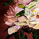 Order Oil painting Evening peonies white and pink peonies in a round vase. Zabaikalie. Livemaster. . Pictures Фото №3