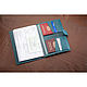 Mini document organizer A5 Izumrud Python. Folder. murzikcool. My Livemaster. Фото №6