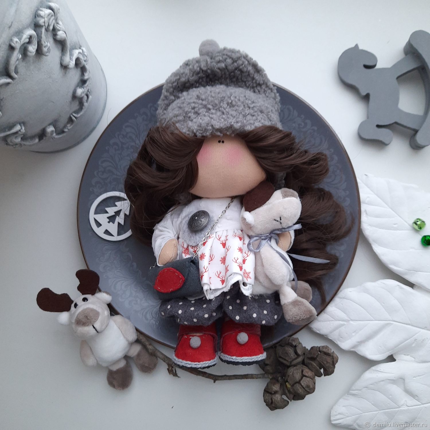 Doll interior doll textile Doll made of fabric, Dolls, Tula,  Фото №1