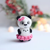 Куклы и игрушки handmade. Livemaster - original item Panda gift to a girl on March 8, panda birthday gift. Handmade.