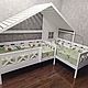 Детская угловая двуспальная кровать домик деревянная из массива. Кровати. SCANDI. Интернет-магазин Ярмарка Мастеров.  Фото №2