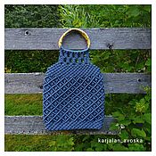 Bag for a mobile phone or glasses in the macrame technique