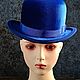 Velvet bowler hat 'Blue'. Bowler hat. Felt Hats Shop. My Livemaster. Фото №5