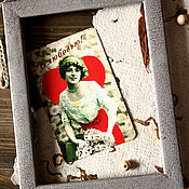 Сувениры и подарки handmade. Livemaster - original item Photo frame Recollection. Retro. Handmade.
