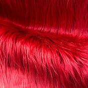 Материалы для творчества handmade. Livemaster - original item Fur: Artificial Llama HD red 50h85 cm. Handmade.