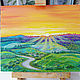 Landscape painting Fields of gold painted in oil. Pictures. vettochka. Online shopping on My Livemaster.  Фото №2