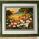 The picture Camomile Paradise. Embroidery ribbons. Pictures. Ala Mishalov.. Online shopping on My Livemaster.  Фото №2