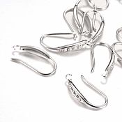 Материалы для творчества handmade. Livemaster - original item Shvenzy jewelry hook, rhodium, hooks for earrings. Handmade.