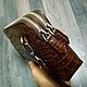 Order Clutch bag made of genuine crocodile leather, in brown color. SHOES&BAGS. Livemaster. . Clutches Фото №3