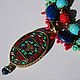 Order Arabesque - necklaces surround Oriental large pendant. Roxana flowers. Livemaster. . Necklace Фото №3