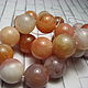 Pink agate of Botswana 14 mm. Beads1. Elena (luxury-fittings). Online shopping on My Livemaster.  Фото №2