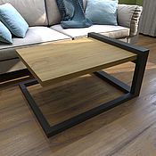 Для дома и интерьера handmade. Livemaster - original item Copy of Copy of Industrial style coffee table made of natural wood. Handmade.